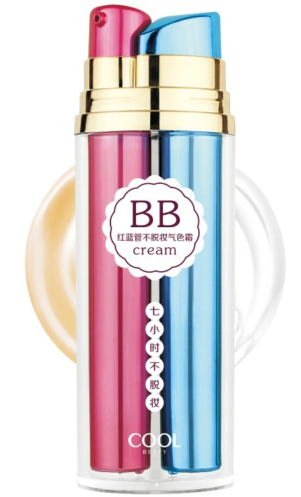 Cool Betty 2-in-1 red & blue tubes lasting makeup oil-control bb cream
