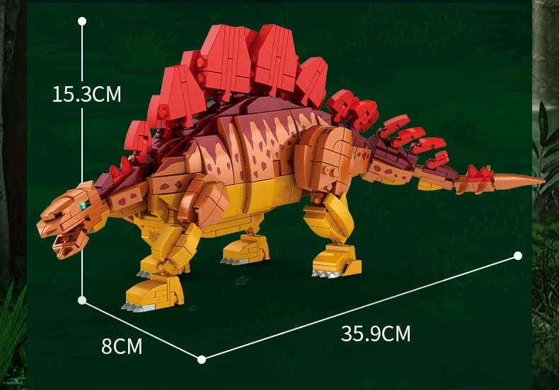 Jurassic World dinosaur model Brontosaurus building block toys set compatible Small Bricks Thunder Dragon Model building block