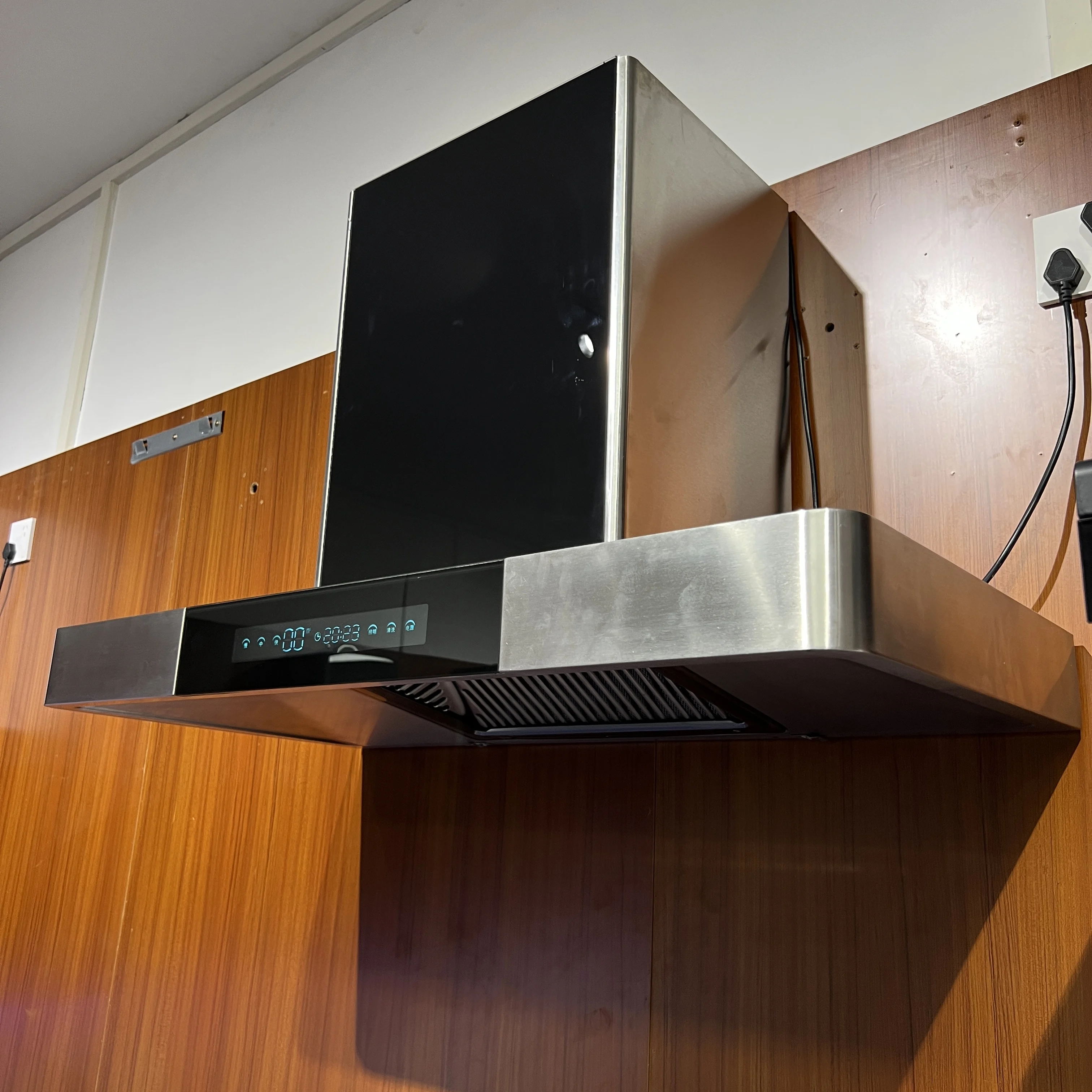 New Style kitchen Stainless steel touch switch intelligent lifting range hood