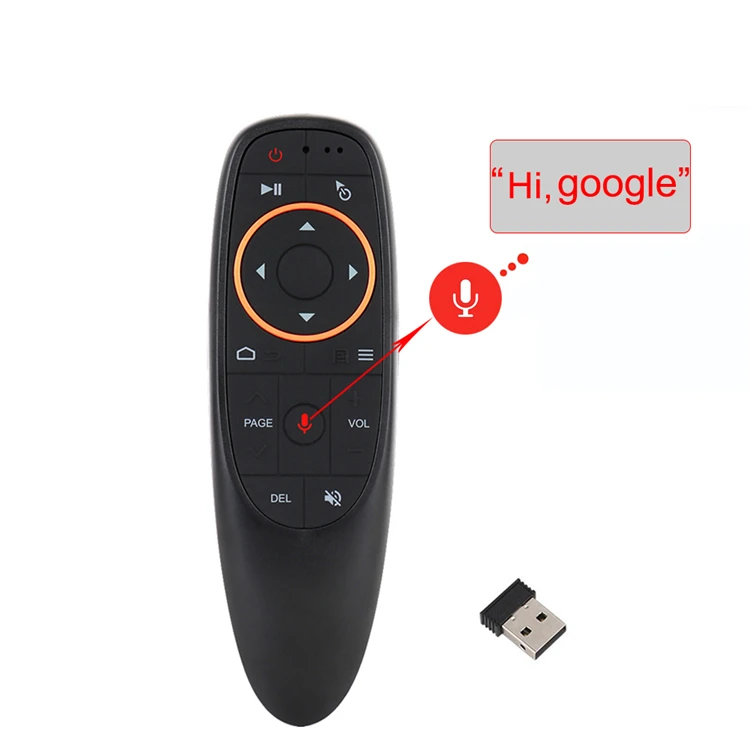 Hot Selling G10 Voice Air Mouse Remote G10S 2.4Ghz Mini Wireless keyboard TV Control with IR Learning Microphone for TV box