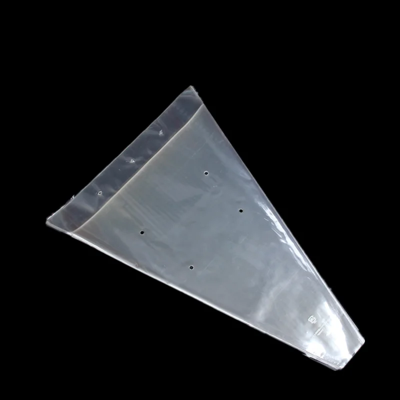 Custom Single Rose Transparent Flower Sleeve For Plastic Package Plant Flower Wrapping Sleeve Paper Fresh Flower Bouquet Bag