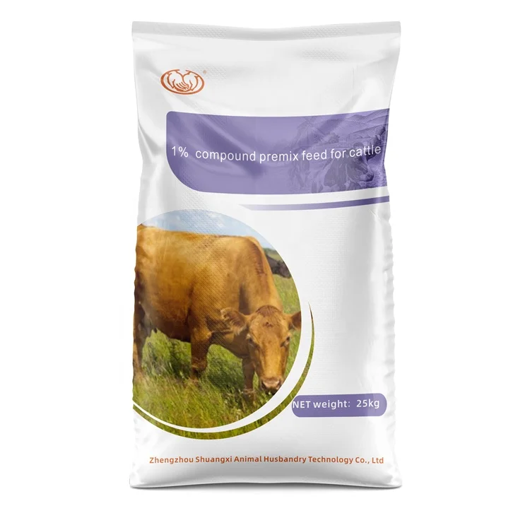 Low price best quality 1%Cow lactation Ruminants 1% cattle compound premixed feed