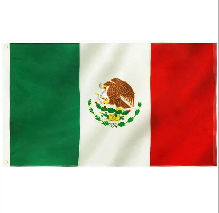 3x5FT Digital Printing  Custom Mexico In Spanish  Flags Banners