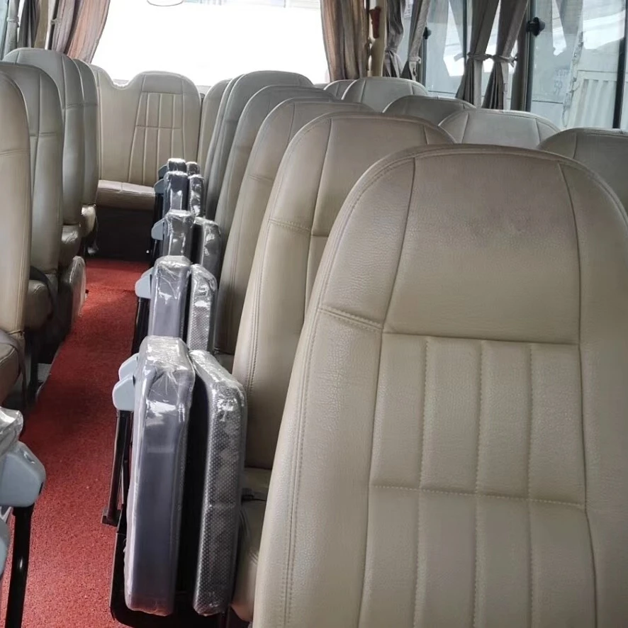 2016 Cheap Japan Used Good Condition Toyotai Coaster Bus With Diesel Engine 28 seats Golden For Seal