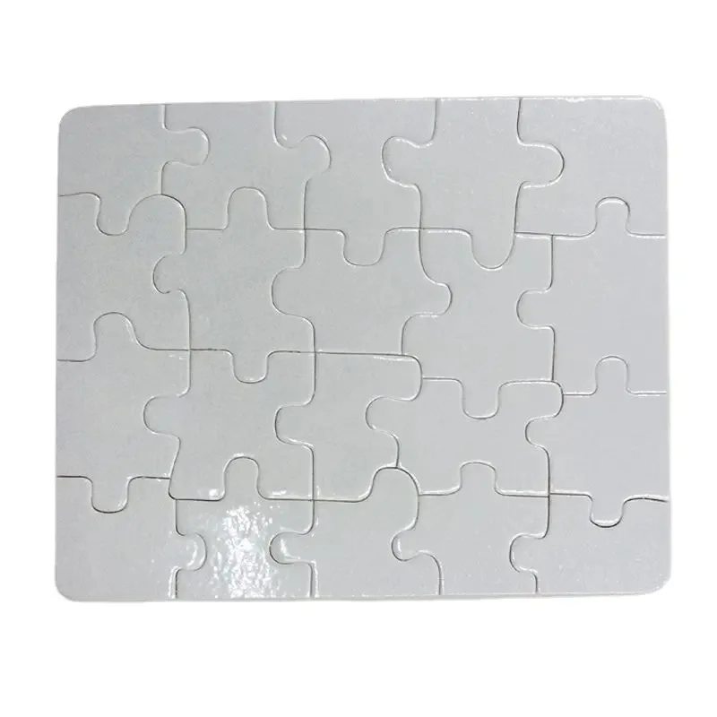 High Quality Custom Rectangle Sublimation Puzzle Blanks MDF Wood Pegged Jigsaw Puzzles