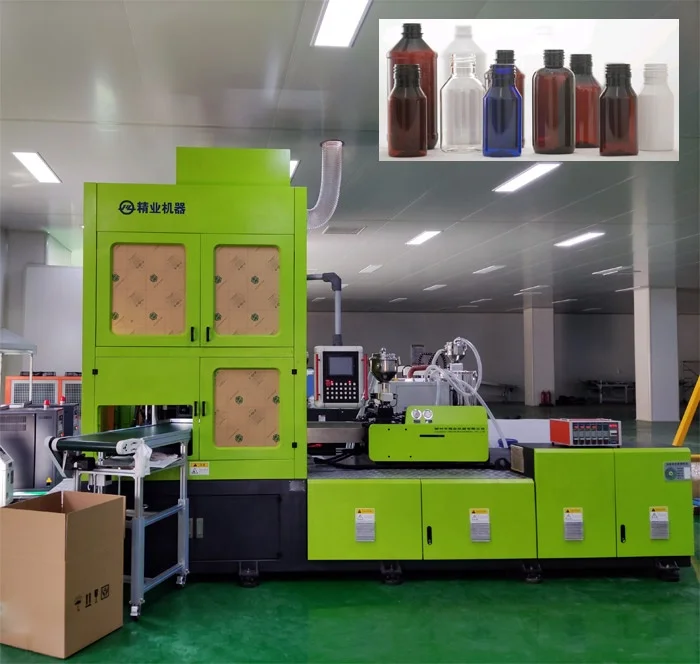 Automatic PET plastic bottle injection stretch blow blowing molding moulding