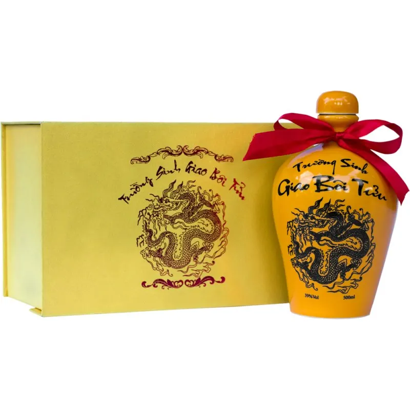 Giao Boi Tuu Whisky Bottle With Alcoholic Beverage Grains And Herbs Blended Grain Whisky