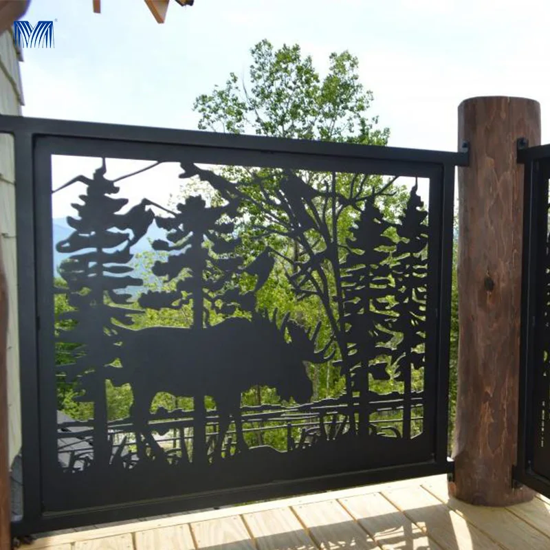 8ft deer decorative metal  children plastic cedar cast aluminum finals camp bamboo garden post aluminum picket yard fence