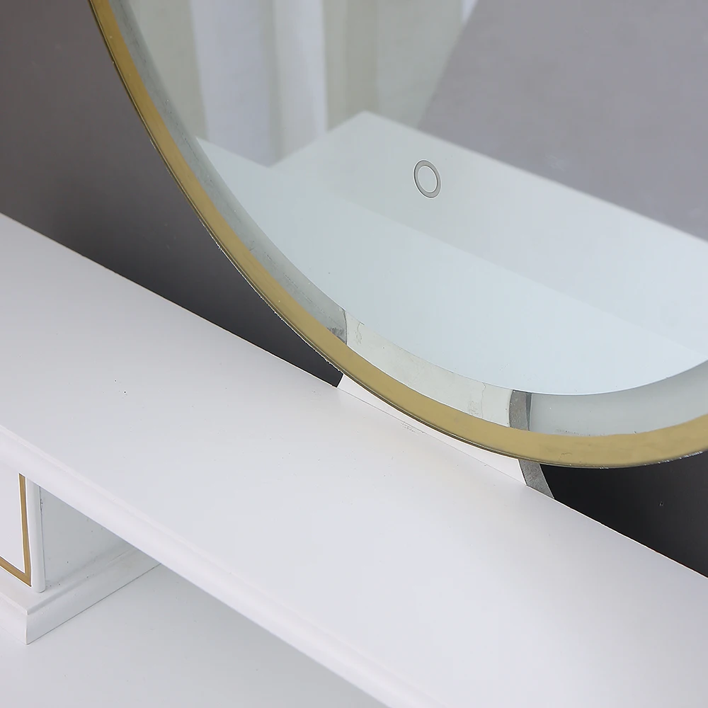 Gloss White  4 Drawer Buy Cheap Dressing Table With Led Lights