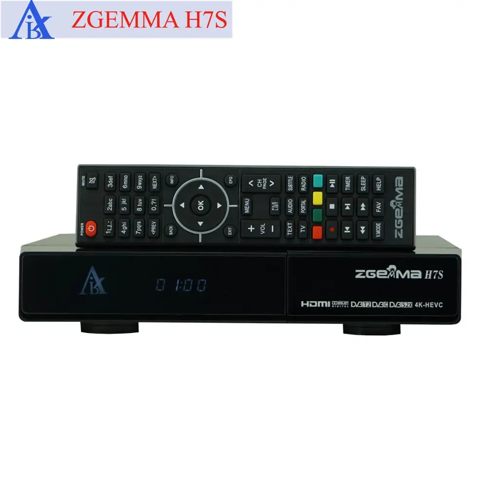 2023 Satellite Tv Receiver Box H7S - Linux Operating System,2*DVB-S2/S2X+DVB-T2/C Tuner built-in and High Definition