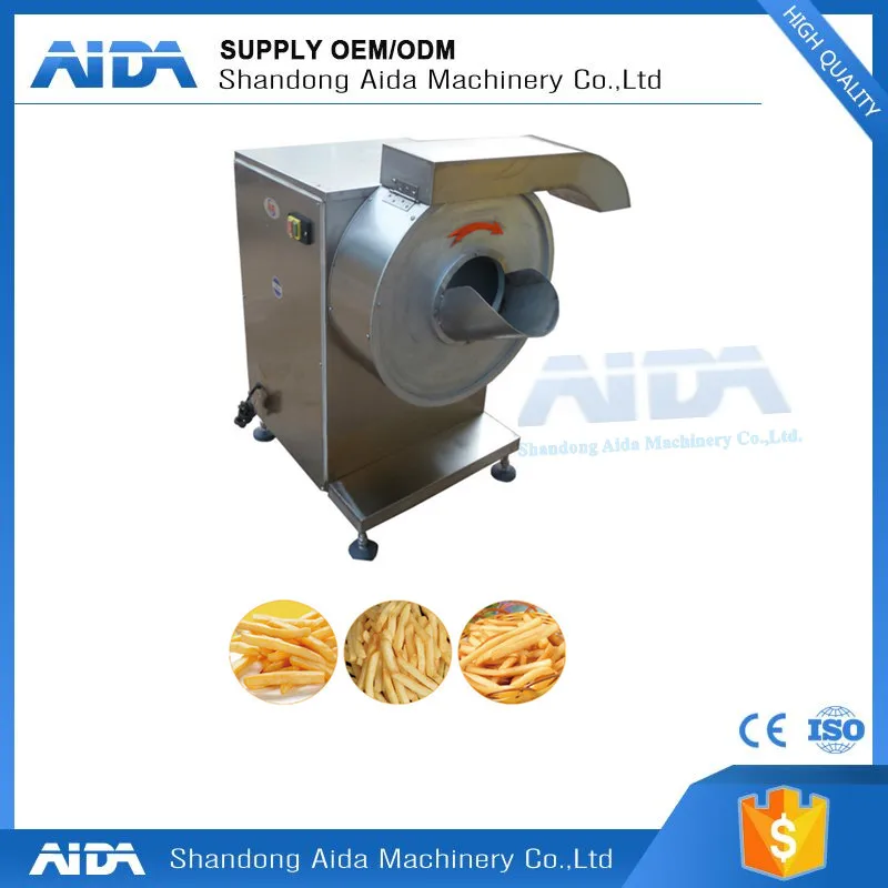 Automatic Industrial Frozen French Fries Production Line Potato Chips Machine