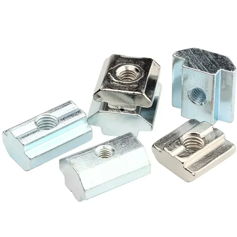 Wholesale M3 M4 M5 M6 M8 T Slot Nut for 2020 3030 4040 4545 5050 Series Aluminum Profile Slot 6mm 8mm 10mm