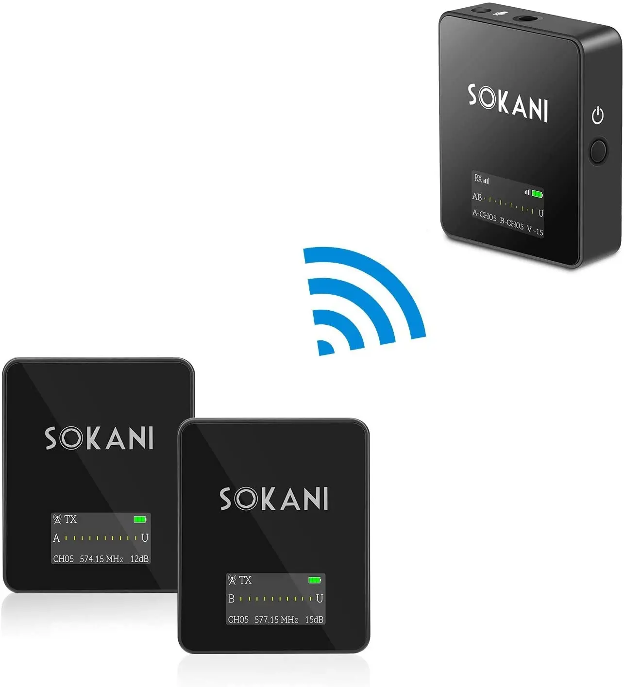 Профессиональная двухканальная UHF Беспроводная микрофонная система ZGCINE Sokani микрофон для видеозаписи телефона