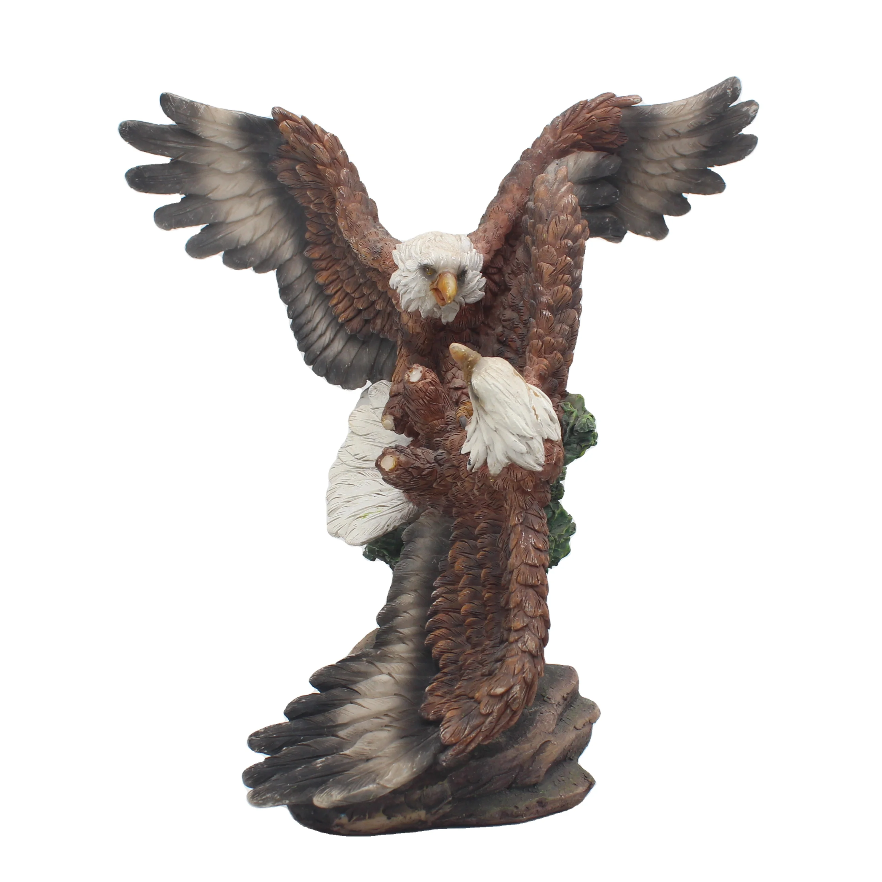 Custom Resin Ebros Wings of Glory Bald Eagle Statue Wildlife Eagle Figurine with Base Animal Bird Glory American Emblem Freedom