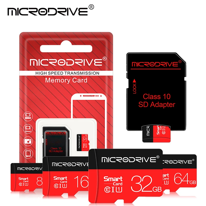Оптом Microdrive Фирменная Новинка SD карты памяти 1 Гб 2 ГБ 4 8 оперативной 16 встроенной 32 64 128 256 512 ТБ свободный изготовленный на заказ логотип C10 слот для