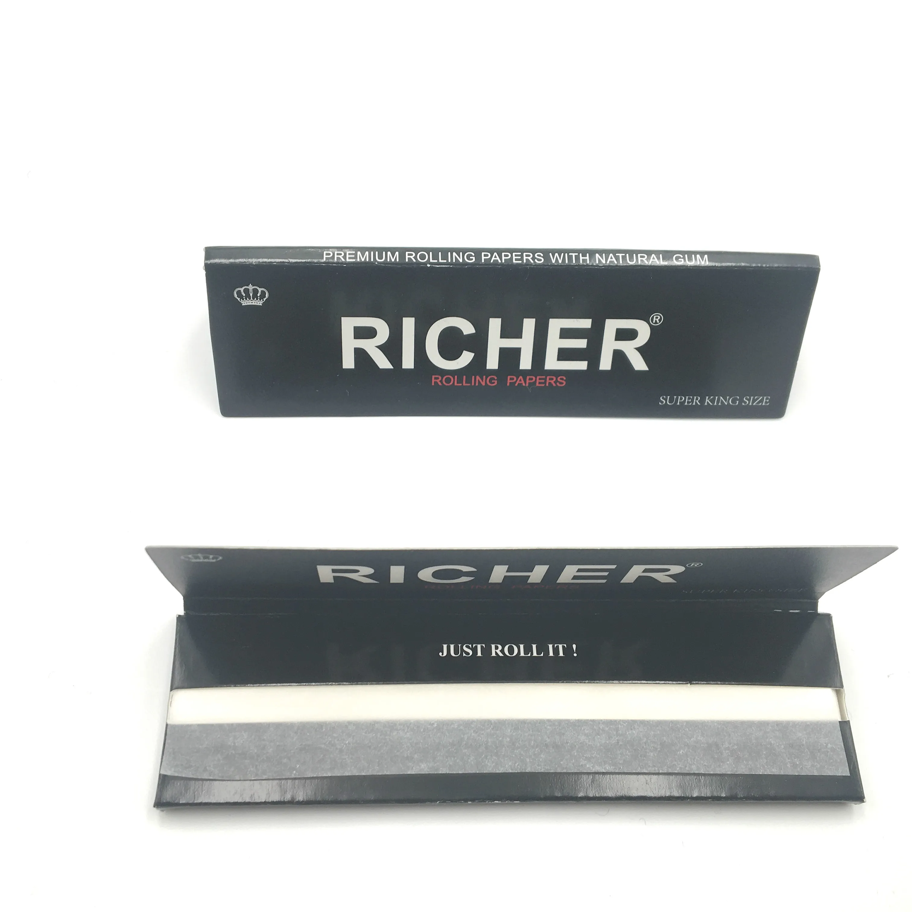 Black Classic cigarette smoking rolling paper custom package available