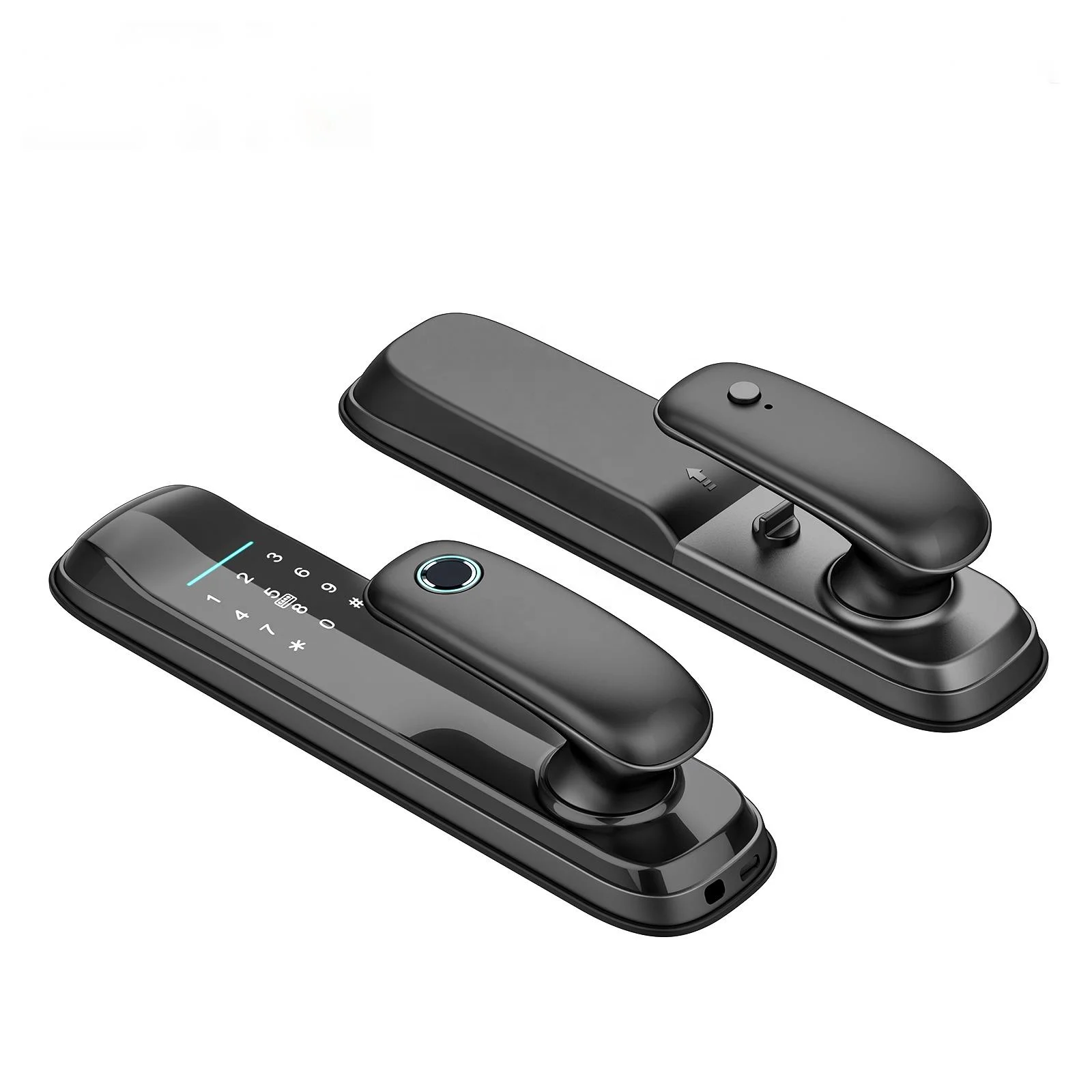 Cerraduras Electronic Finger Print Inteligentes Digit Ttlock Tuya Security Smart Door Handle Lock Bluetooth Password Keyless