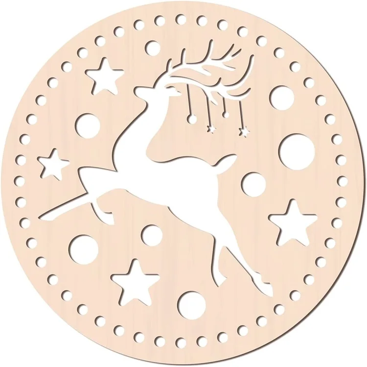 140mm Natural Wooden Basket Bottom Crochet Basket Base for DIY Craft Basket Weaving Supplies Making Home Decoration  Custom