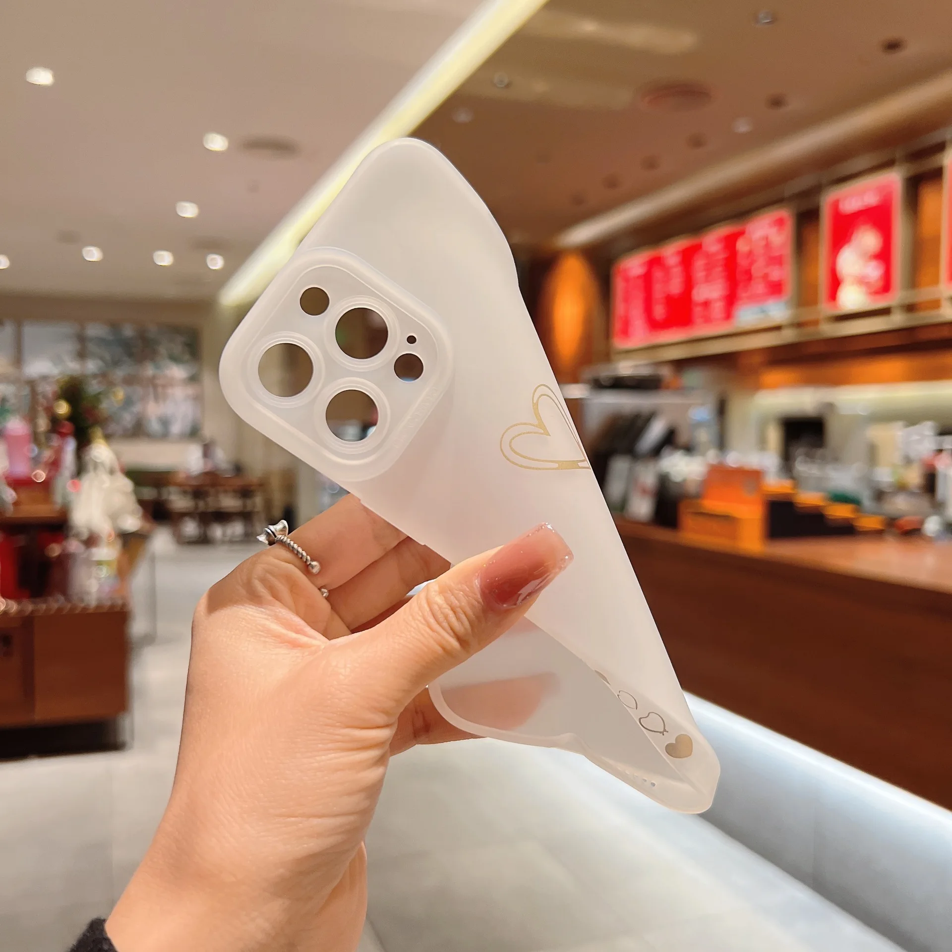 Side love solid color angel eye soft shell phone case for iPhone14 13 12 pro max xs xr 7 8Plus