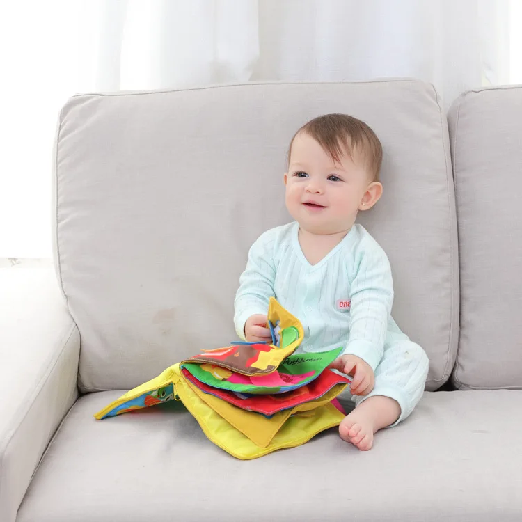 2024 baby soft book sound paper baby touch book crinkle paper baby story books
