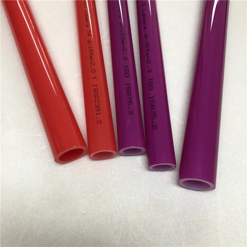 Widely used quality 16mm to 32mm small bend radius plastic pex pipe for under floor heating