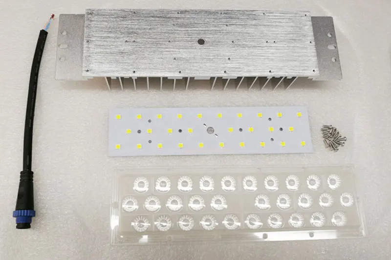 5050 SMD LED PCB + объектив наборы 180-200lm/Вт, 30 Вт, 40 Вт, 50 Вт Светодиодный свет PCB уличного света/прожектор обычай привел печатной платы