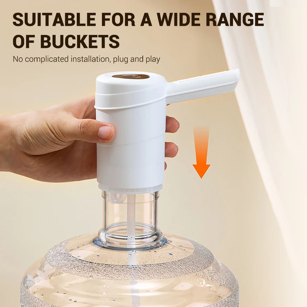 Water Dispenser Pump Portable USB Rechargeable Electric Drinking Bottle Automatic Pump Home Office Water Device Dispenser