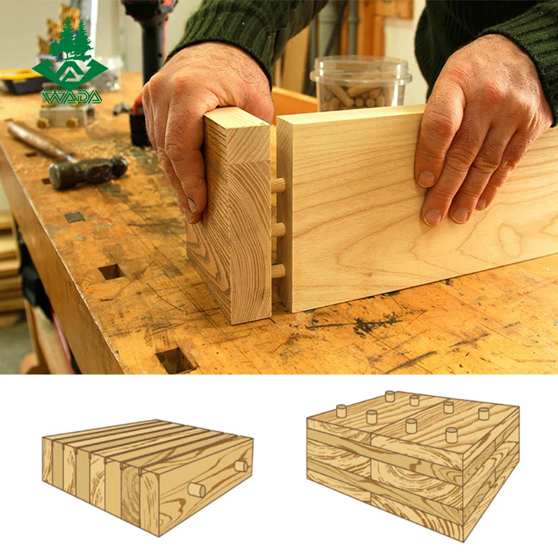 Spiral/fluted Multi-grooved Wooden Dowel Pin for Sale