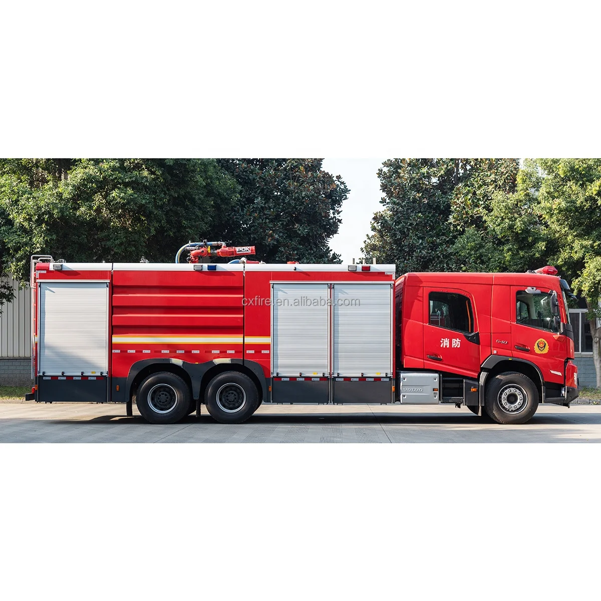 Dry Chemical Powder Combined Fire Fighting Truck Specialized Vehicle China Factory