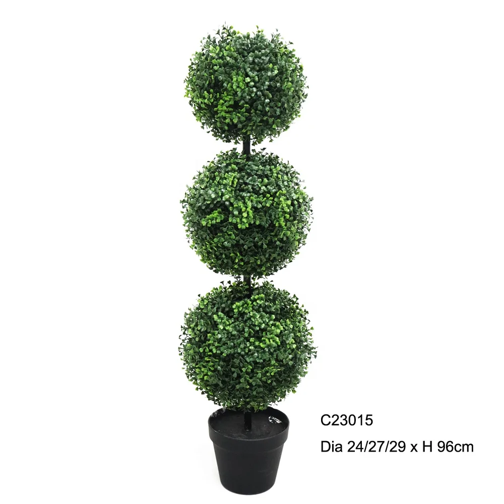 Artificial Plants Faux Topiary Fake Pine Trees Greenery Boxwood Plastic Bonsai Plantas Artificiales Outdoor Indoor Decor