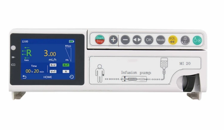Portable Infusion Pump Medical Volumetric Infusion Pump Infusion Automatic Free Flow Drug Library Syringe Pump Medical Supplies