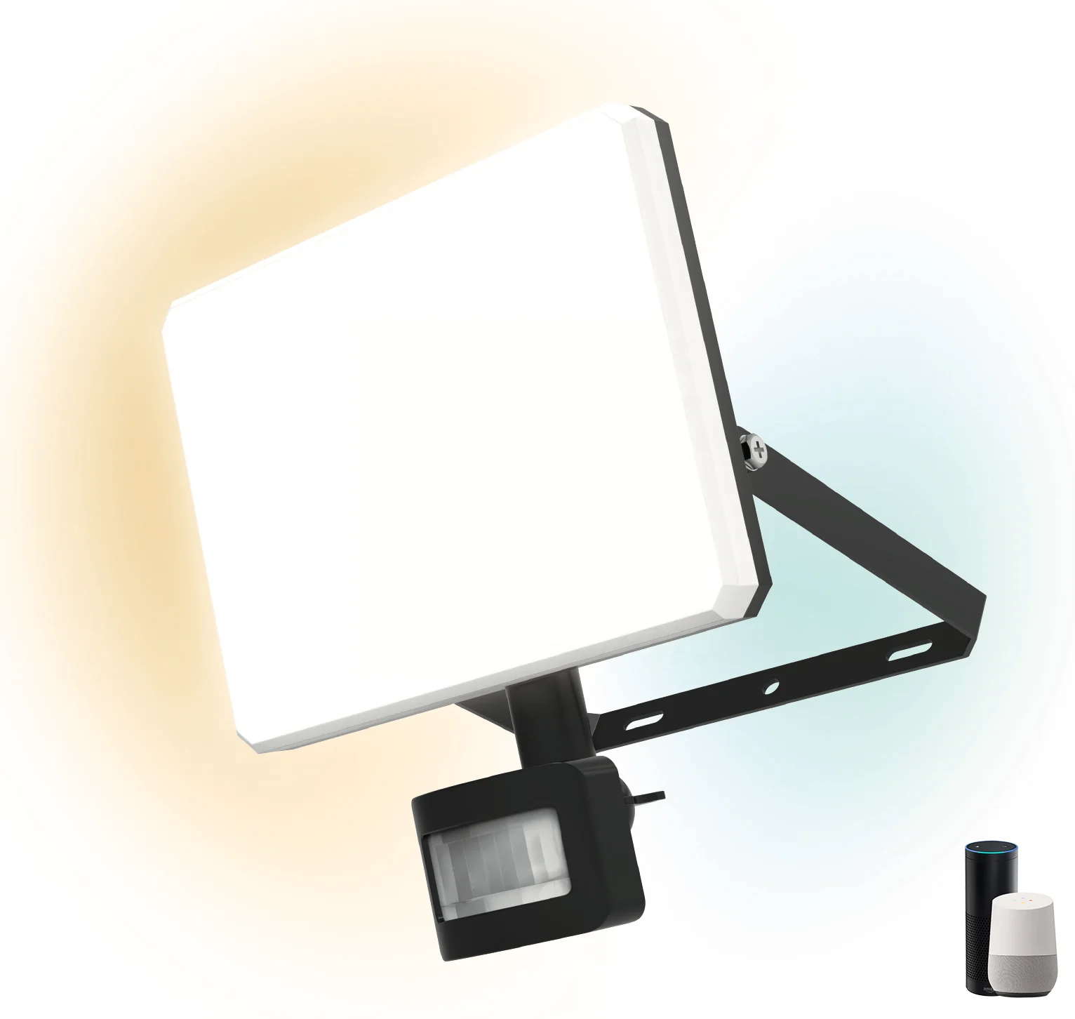 Smart PIR Floodlight WiFi BLE 24W IP44 Waterproof LED Garden Light Tuya Smart Alexa Google Home Voice Control