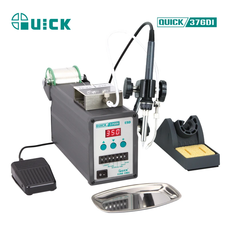 Solderingvstation со свинцовым питателем быстрый 376DI 90 Вт высокоточный автоматический питатель припой Заводская доставка