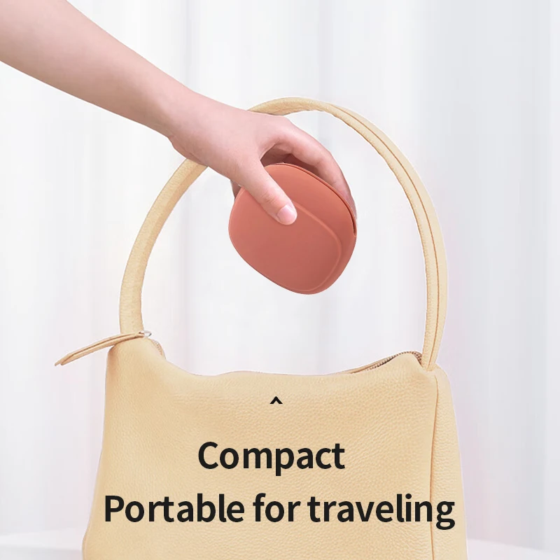 Convenient Mini Cosmetic Bag Durable Waterproof Silicone Material for Travel Storage-Includes Earphone Line Key Bag Bag Clips