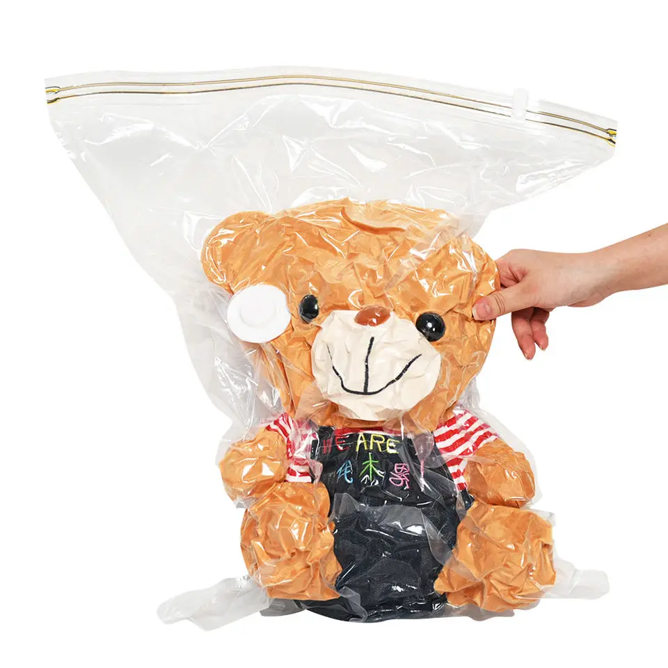 Portable High Quality Vacuum Zip lock Bags Packing For Clothes Storage Sealed Vacuum storage Bag