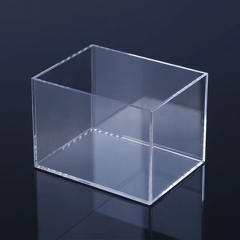 JAYI Custom Size Clear 5 Sided Acrylic Box
