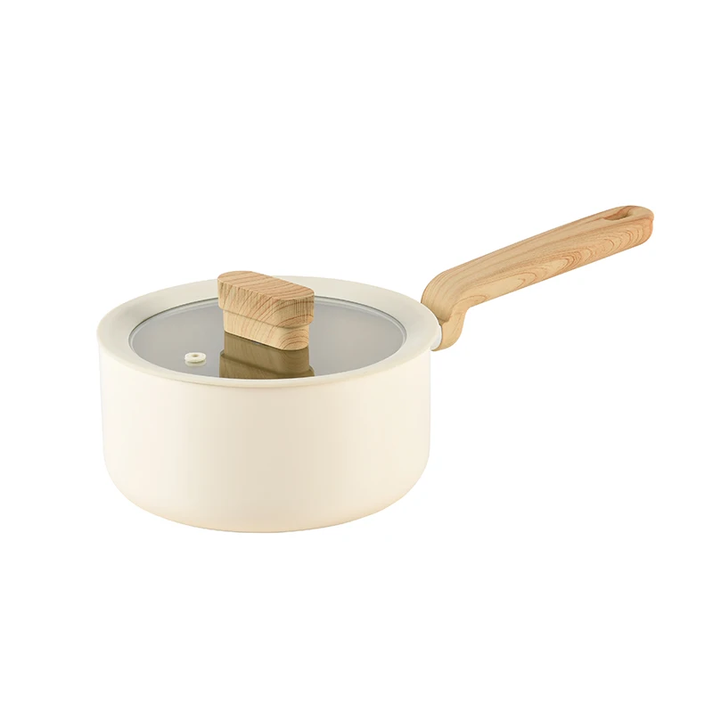 Classic Design Milk Pan Set Aluminium Alloy Cookware Induction Compatible Gas Applicable Fry Pan for Home Cooking