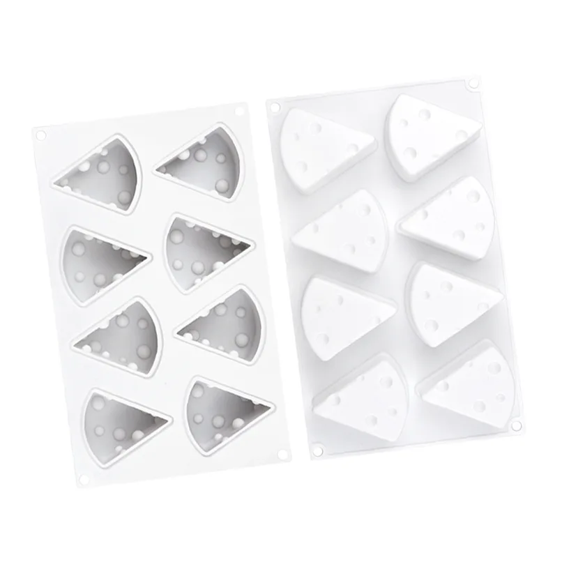 Saffron Cheese design mold for cake mousse chocolate Hot Sale China Manufacture Quality Cheese Shape Silicone Cake Mold