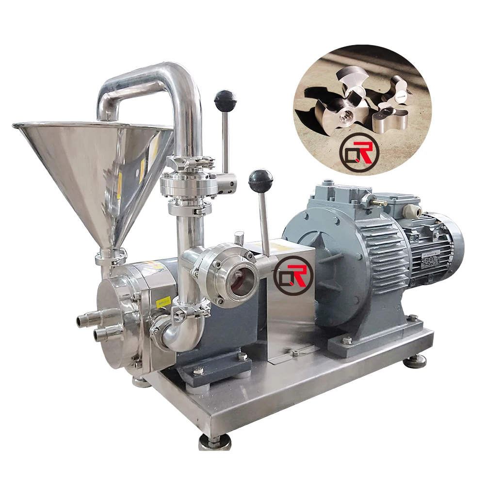 high viscosity liquid transfer stainless steel food grade high viscousity rotary lobe pump