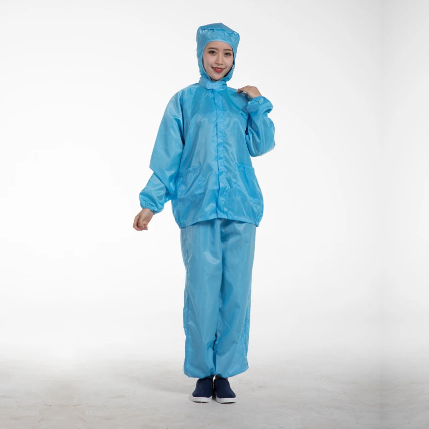 Hot Sell Clean Room smock clothing Suit food industry  workwear Workshop ESD Uniform/working Anti-static clothing for cleanroom