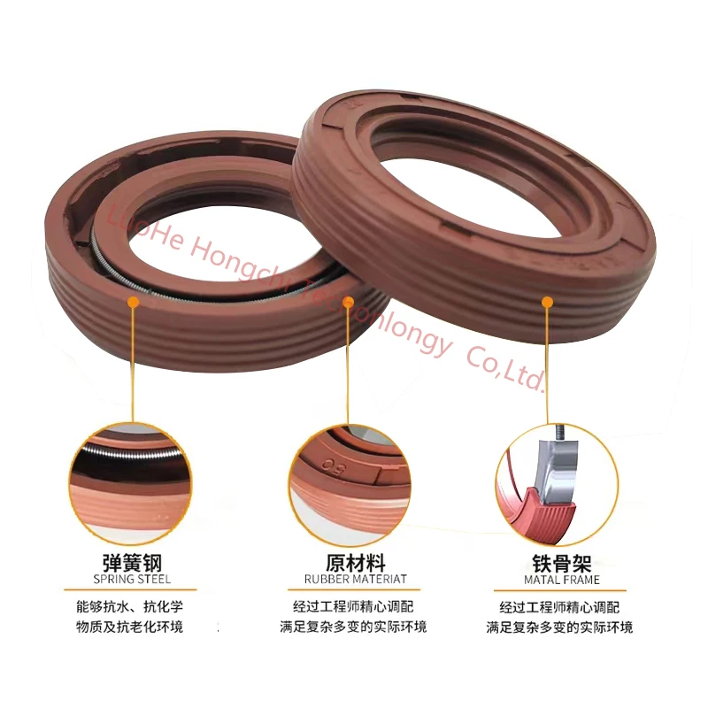 NBR Rubber Shaft Oil Seals Double Lip Skeleton Tc Oil Seal