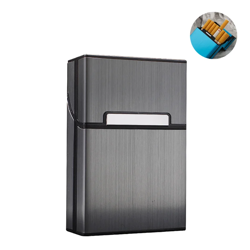 Promotion Craft Metal Waterproof Cigarette Pack Cover Smoking Accessories Cigarette Box Cigarette Case