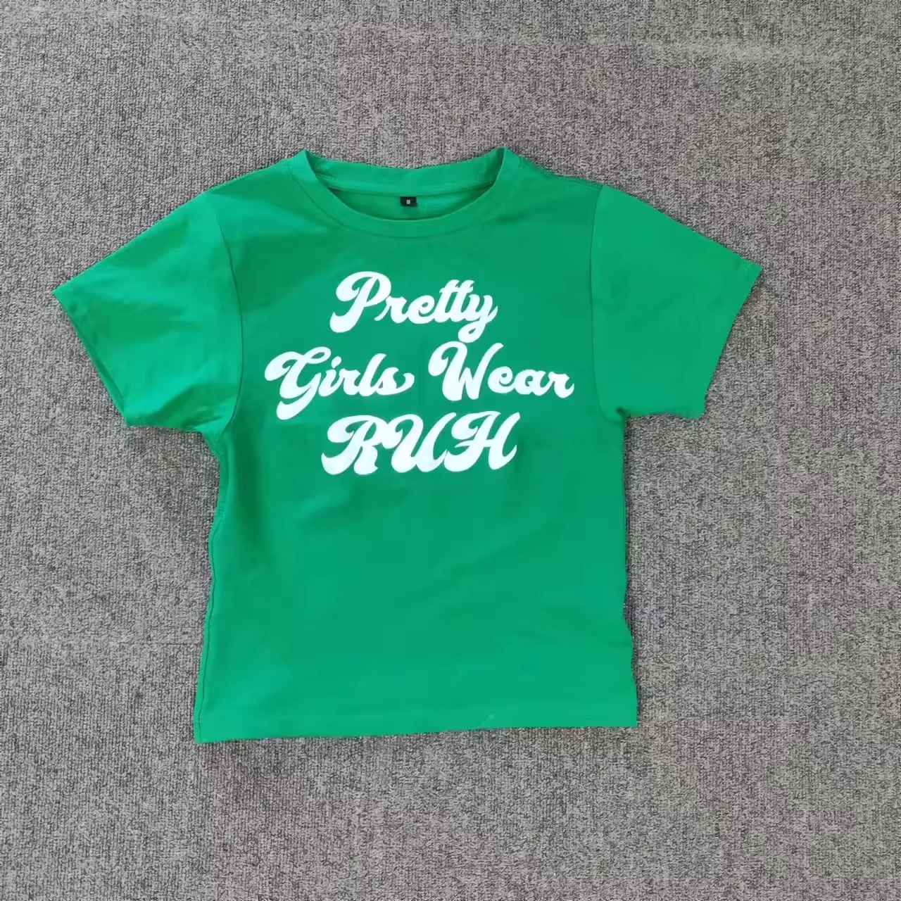 High quality fit body Milk Silk Puller t shirts bright green crew collar t shirts screen printing soft t shirts