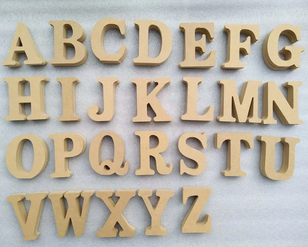Украшения ручной работы KRAFF RTS аксессуары для рукоделия декоративные деревянные блоки МДФ большие буквы английского алфавита