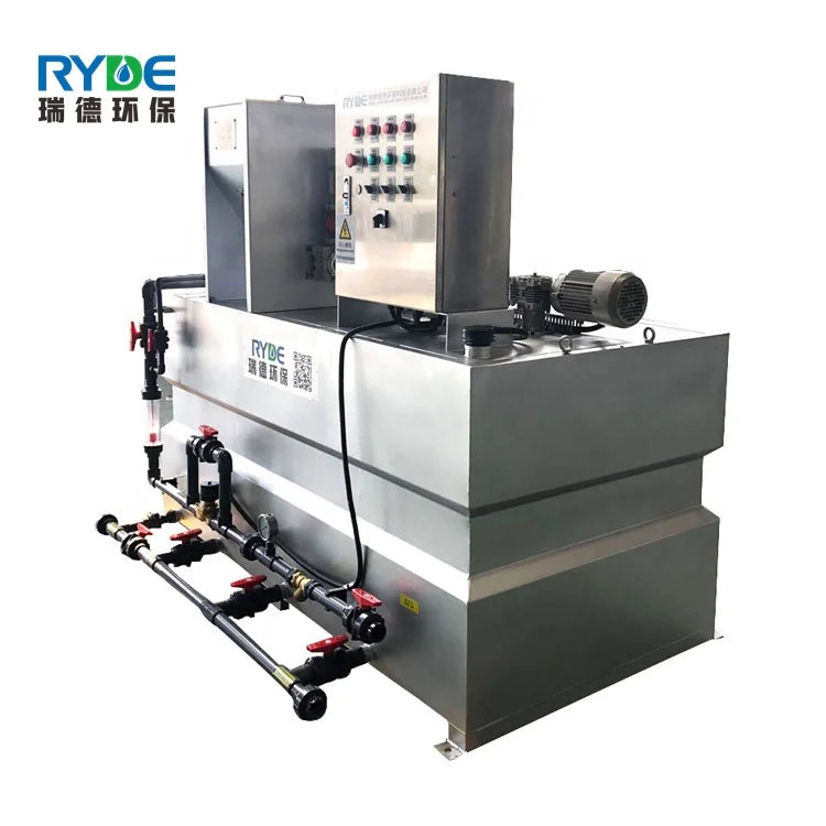 Станция подготовки полимера для автоматического блока системы дозирования полимера для завода воды