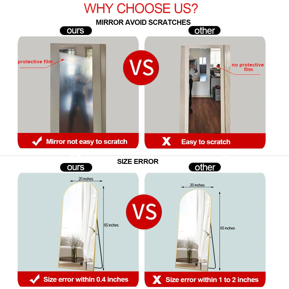 Hot Selling Contemporary Entry Entrance Dressing Room Mirror Cheap Big Beauty Bathroom Shower Bedroom Decoration Dance Studio