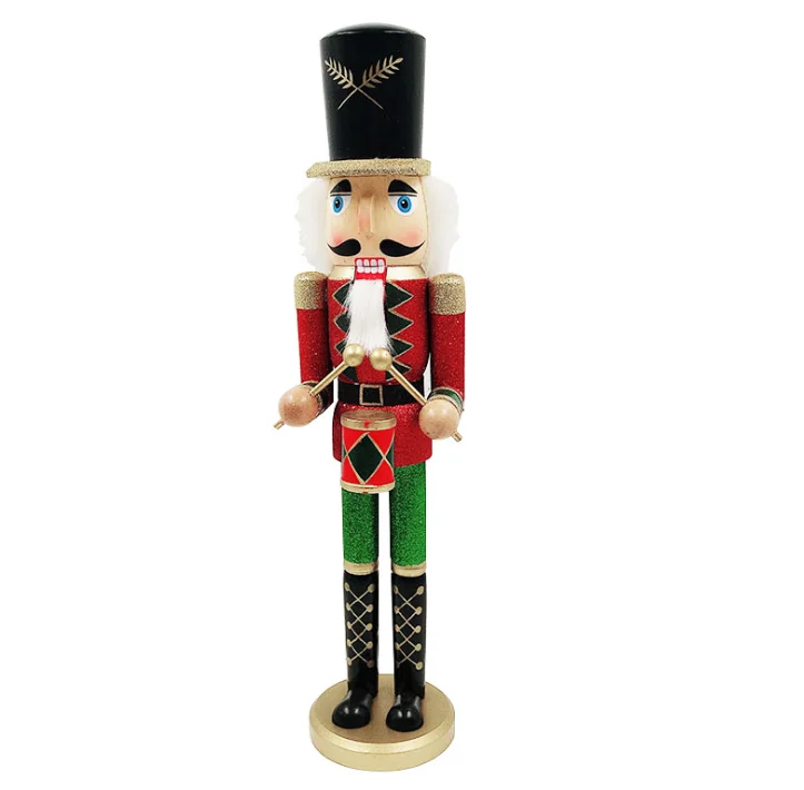 Custom 50cm wooden nutcracker for  Christmas decorations