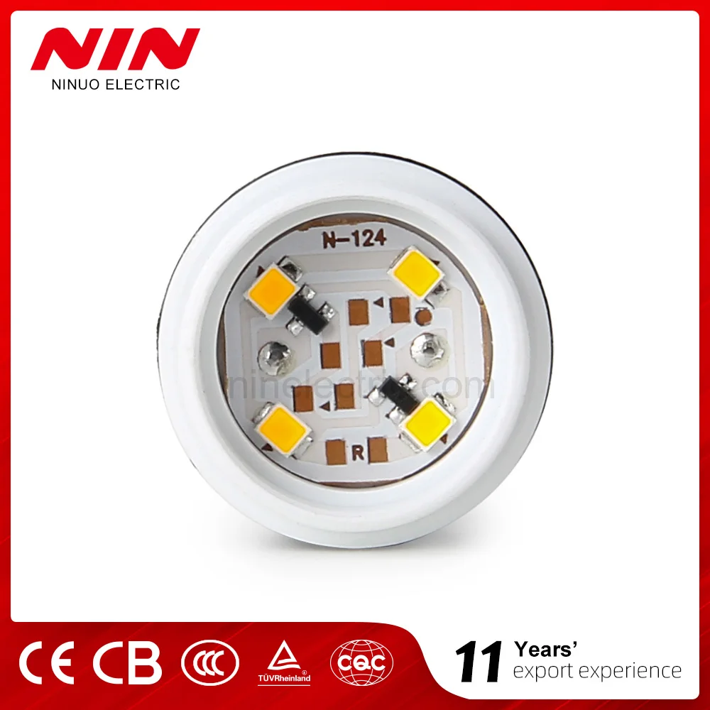 NIN Hot AD101-22BS Sell 22mm Mini LED Waterproof Pilot Light Signal Lamp Indicator Light Yellow