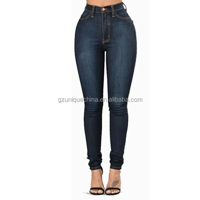 clothing manufacturers custom women girls high waist push up mujer jeans leggings denim pants for ladies