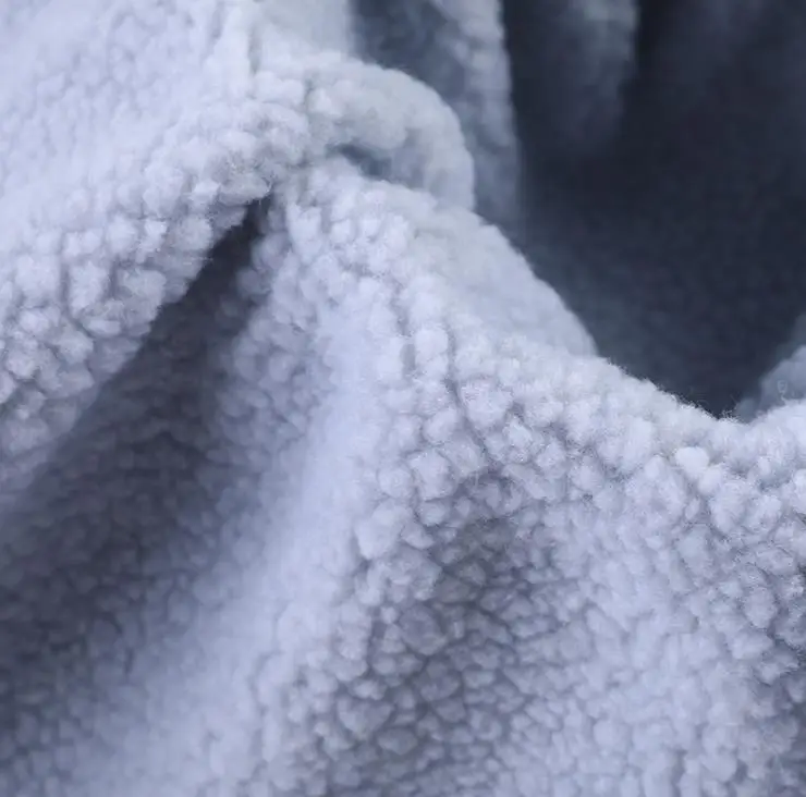 RL Wholesale Anti Pill Super Soft Cheap Wool Polar Sherpa Boucle Fleece Fabric For Winter Coat